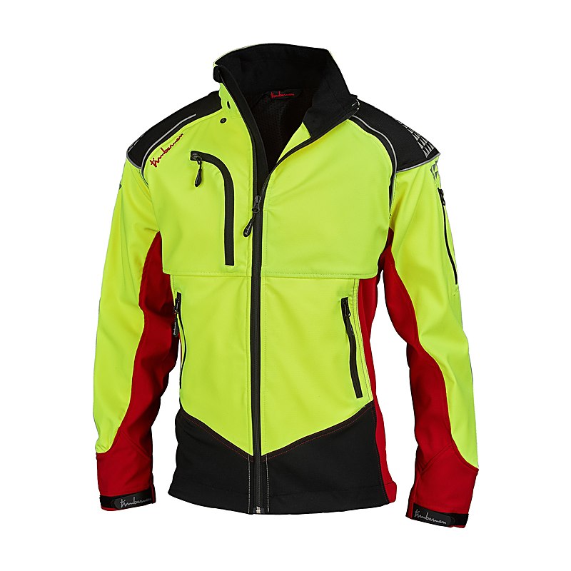 Timbermen Forstjacke Allround, rot-gelb, Größe S