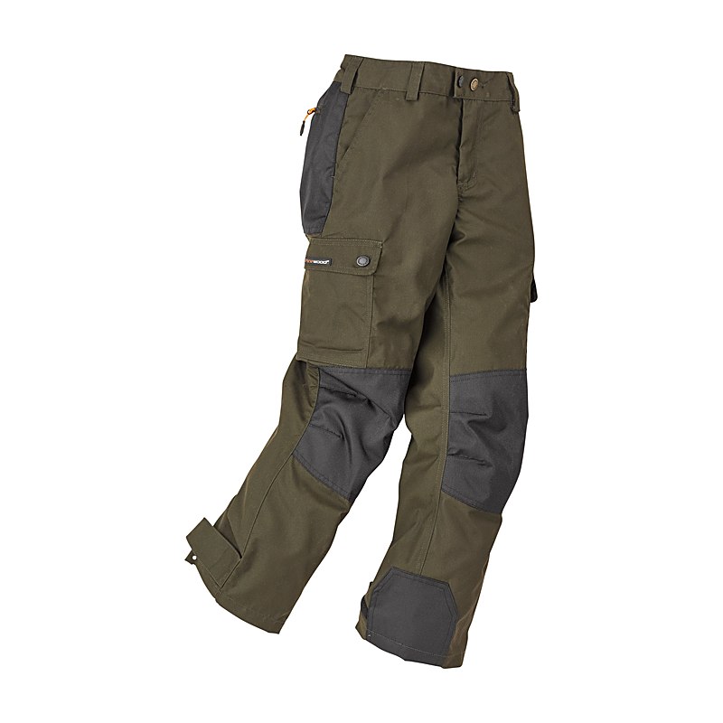 Pinewood Kinderhose Lappland, mossgreen-black, Größe 176