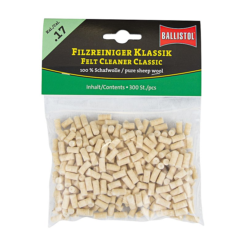 Ballistol Filzreiniger Klassik, Beutel à 300 Stück, Kaliber 4 mm M 20