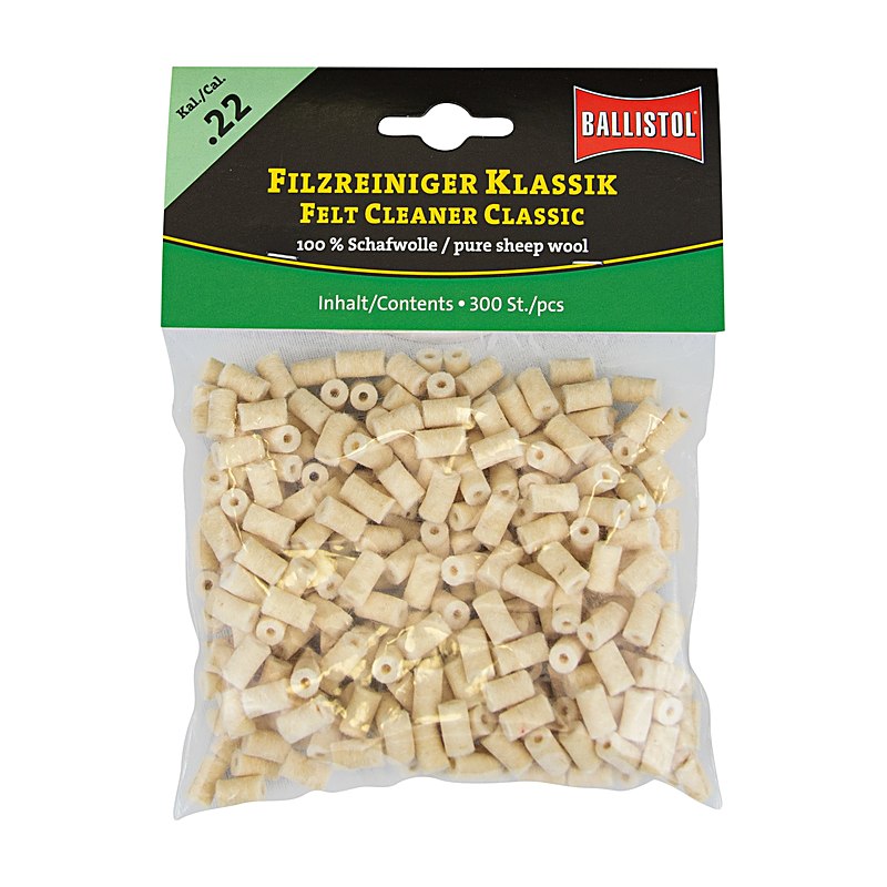 Ballistol Filzreiniger Klassik, Beutel à 300 Stück, Kaliber .22