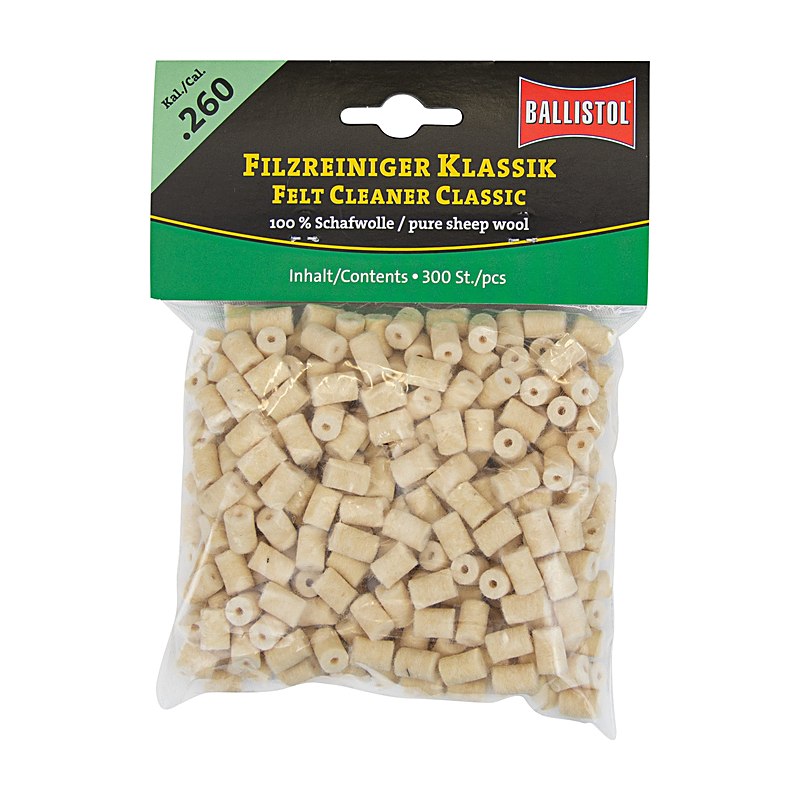 Ballistol Filzreiniger Klassik, Beutel à 300 Stück, Kaliber .243
