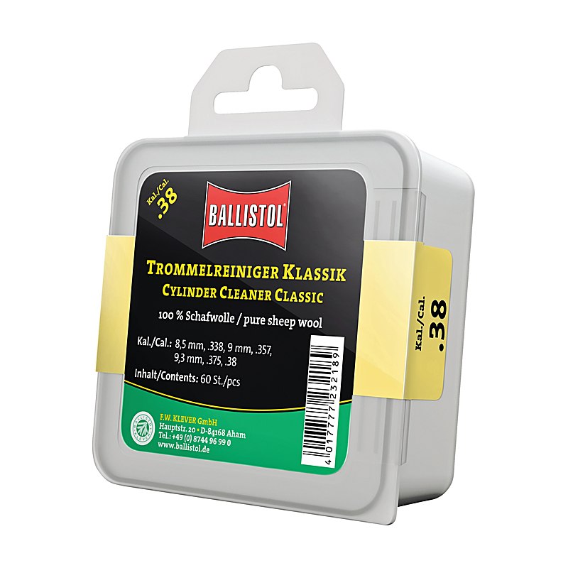 Ballistol Filz-Trommelreiniger Klassik, Dose à 60 Stück.