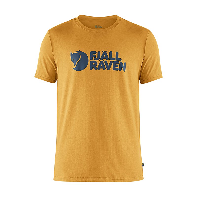 Fjällräven T-Shirt Fjällräven Logo, ochre, Größe M