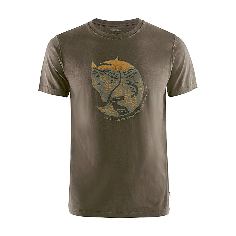 Fjällräven Herren-T-Shirt Arctic Fox, dark olive, Größe XXL