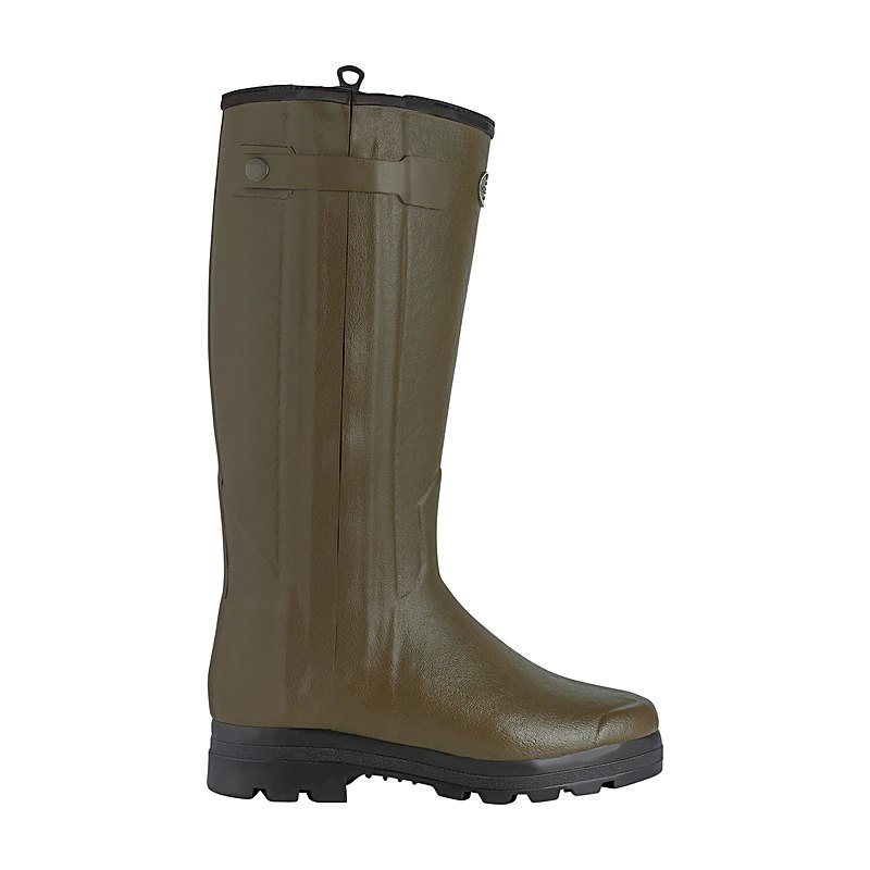 Le Chameau Winter-Gummistiefel Chasseur Wollfutter, vert chameau, Größe 50