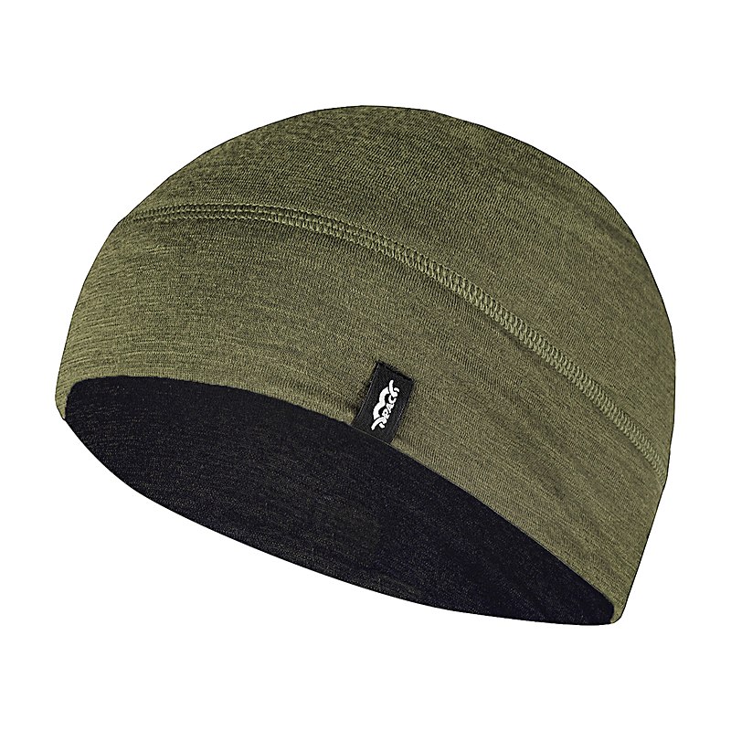 P.A.C. Mütze Merino Fleece, olive, Größe one size