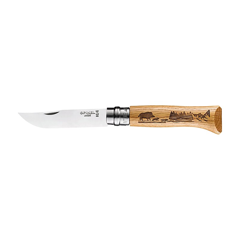 Opinel Messer No 08 Animalia Wildschwein