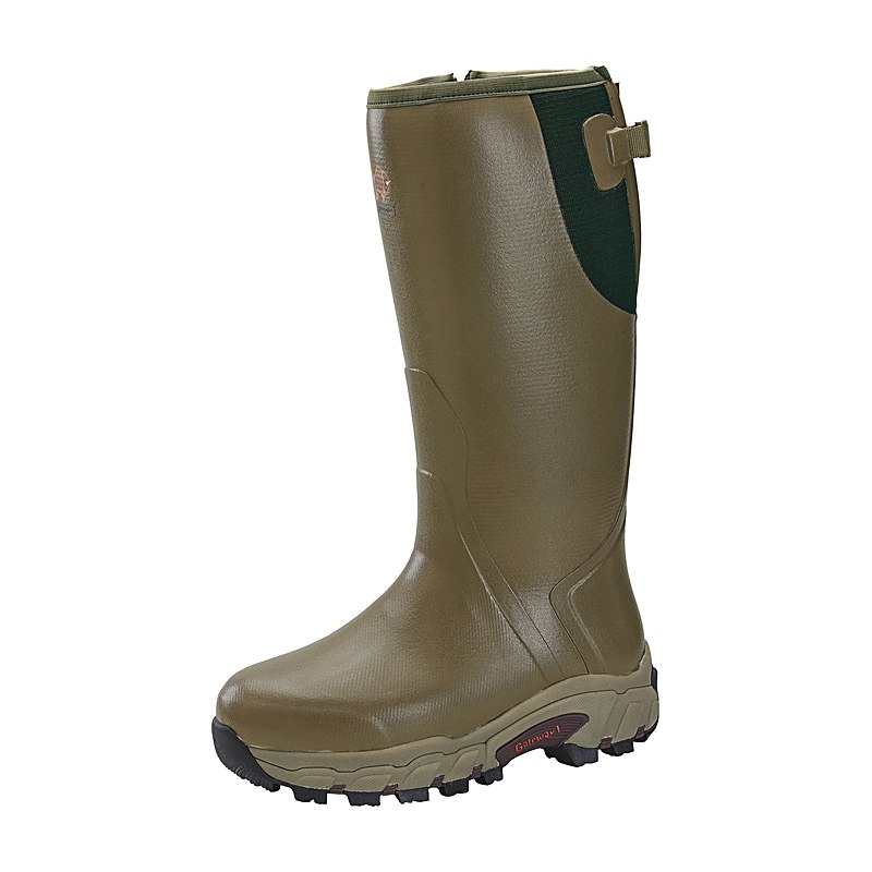 Gateway1 Herren-Wintergummistiefel Pro Shooter 18'' 7 mm side-zip, khaki, Größe 47