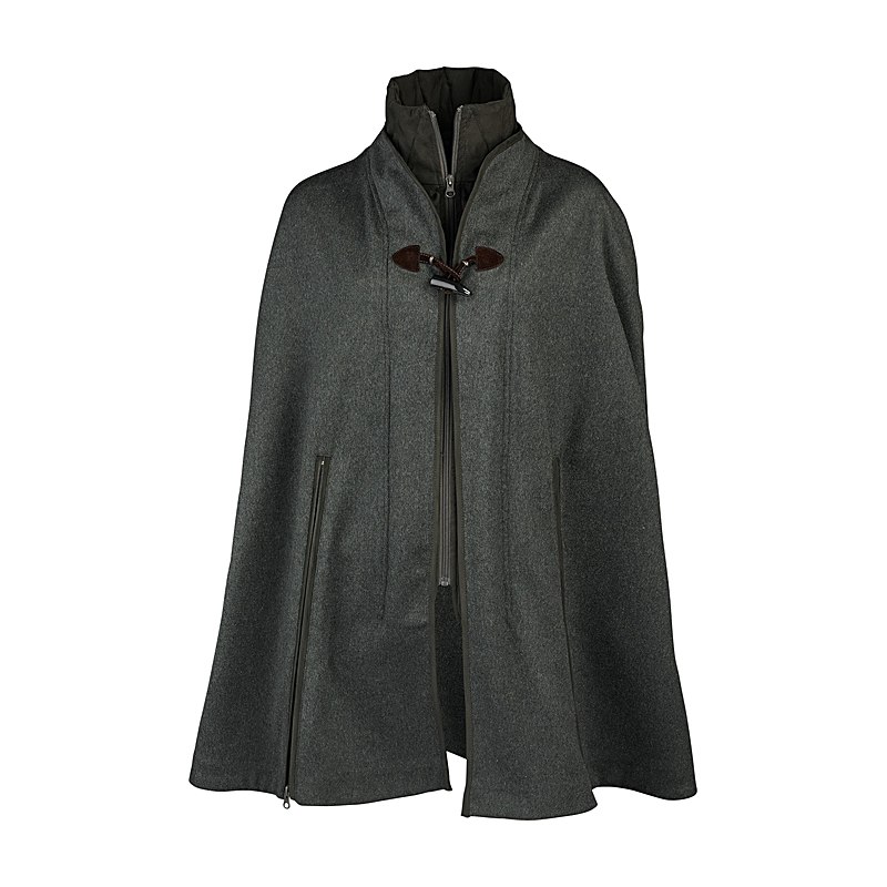 Hubertus Damen-Lodenponcho, loden, Größe 48