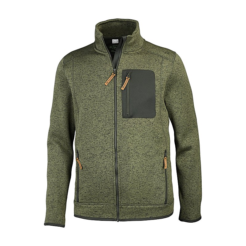 OS-Trachten Strickfleecejacke, oliv, Größe XXL