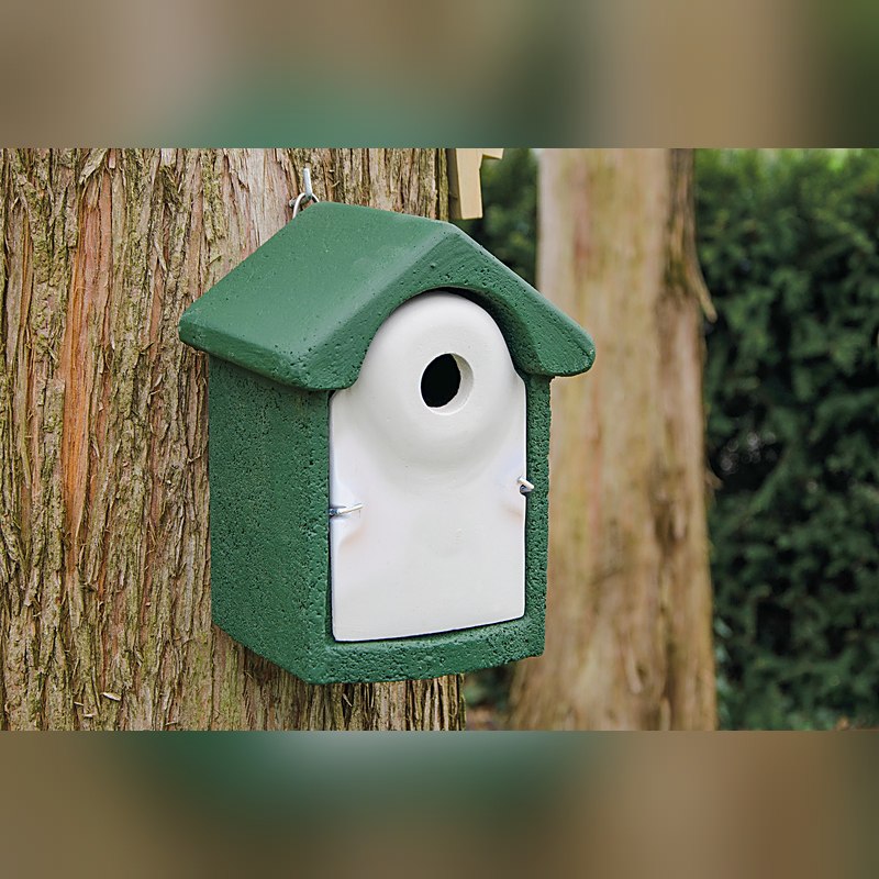 CJ Wildlife Nistkasten Holzbeton, Flugloch-Ø 32 mm