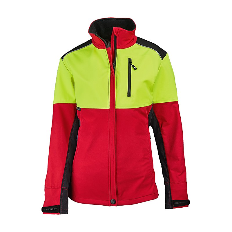 Profiforest Waldarbeitsjacke Stretch Woman, rot-gelb, Größe XXS