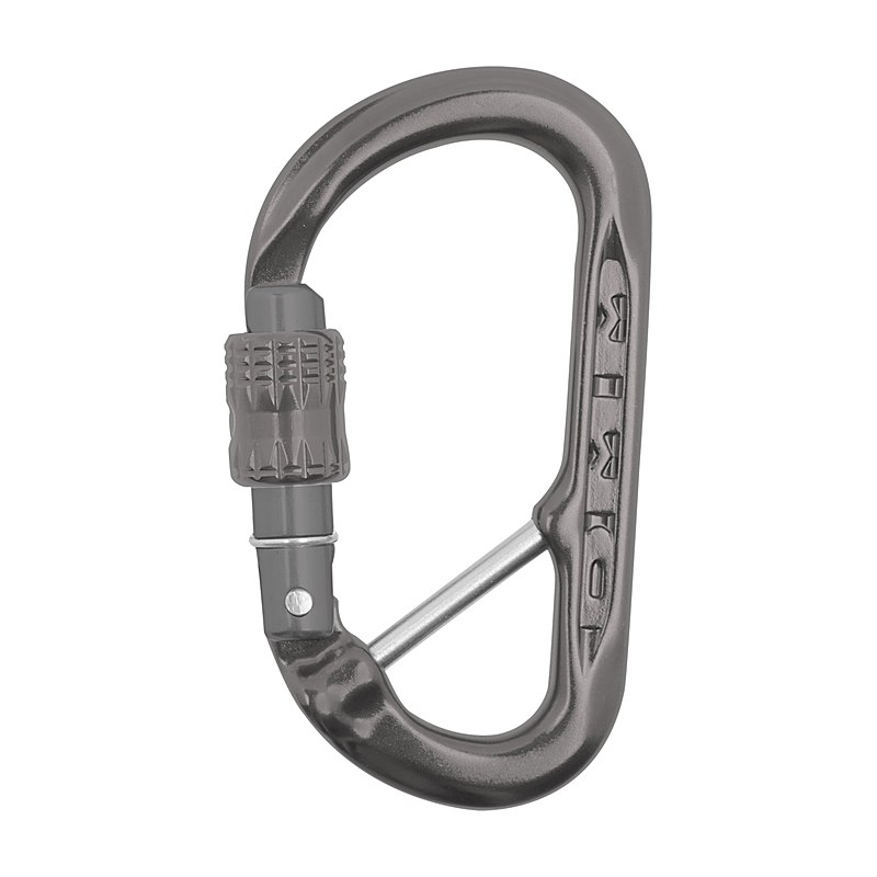 DMM Materialkarabiner XSRE Lock Captive Bar, matt grau