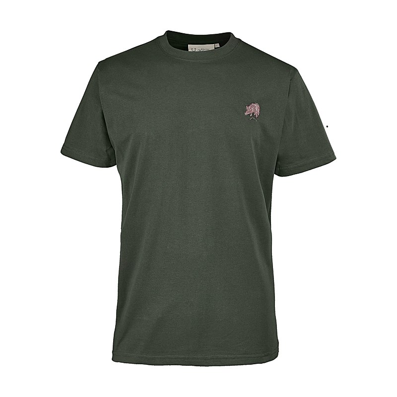Hubertus Herren-T-Shirt Wildschwein, oliv, Größe XXL