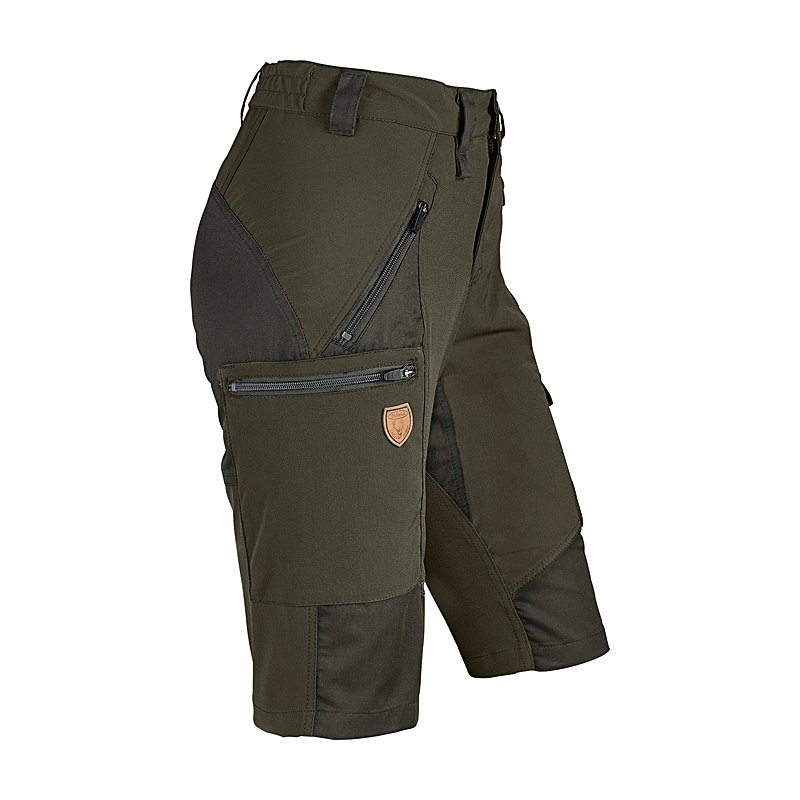 Hubertus Damen-Bermuda-Shorts Hydro, oliv, Größe 54