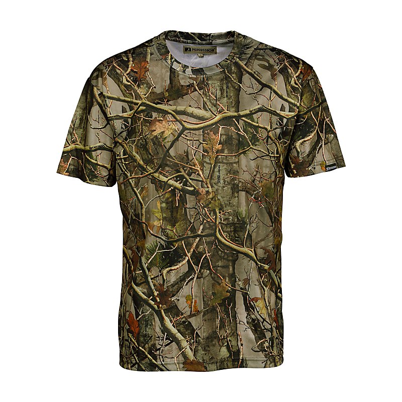 Percussion Herren-T-Shirt GhostCamo, ghostcamo forest evo, Größe XXL