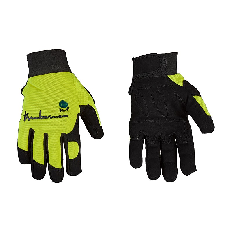 Timbermen Handschuhe Allround, schwarz-gelb, Größe 9