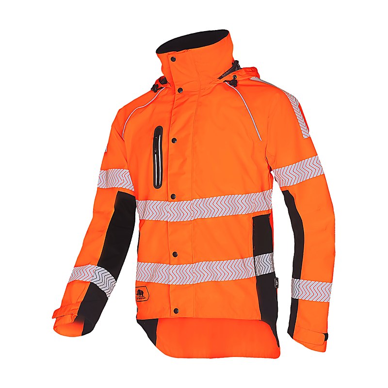 SIP Protection Regenjacke Keiu HV, hi-vis orange-black, Größe L