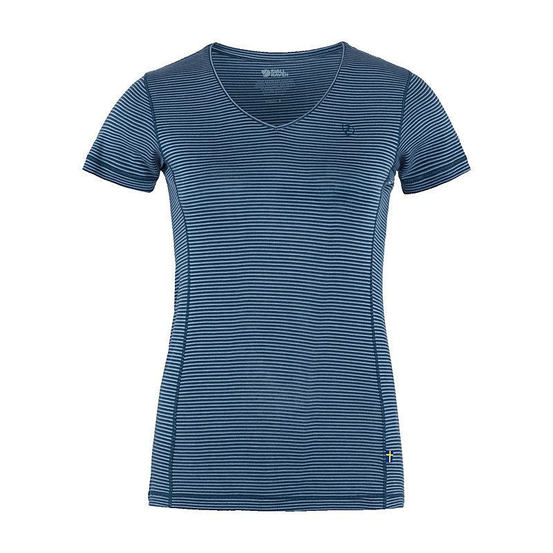 Fjällräven Damen-T-Shirt Abisko Cool, indigo blue, Größe XS