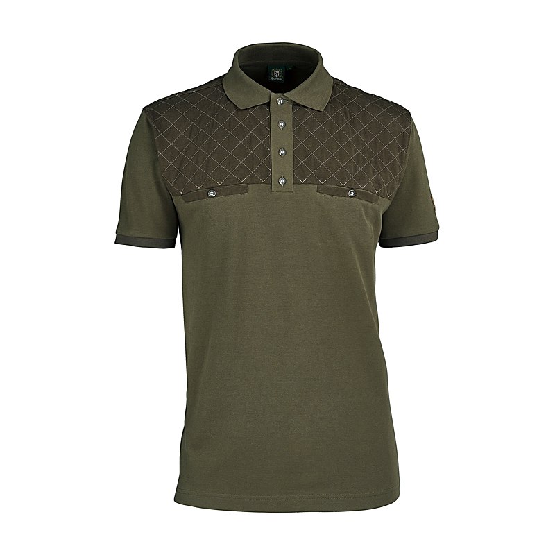 OS-Trachten Herren-Poloshirt, oliv, Größe XXL