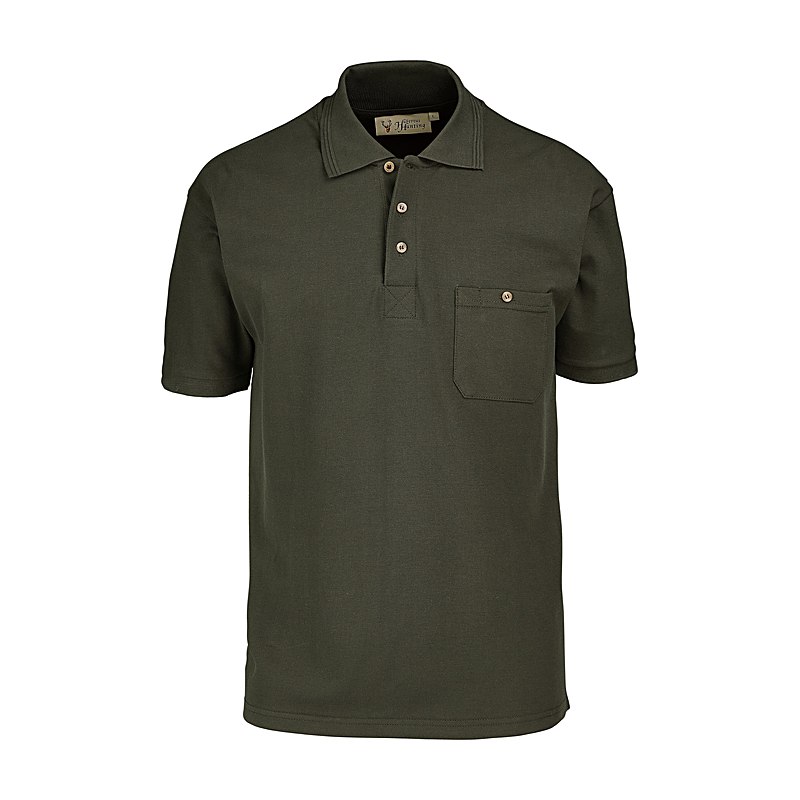 Hubertus Herren-Poloshirt, oliv, Größe XXL