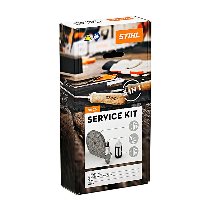 Stihl Service Kit für Kombi-Motoren, Freischneider, Hochentaster und Bohrgeräte, Passend für KM 56, FS 40, FS 50, FS 56, FS 70, HT 56