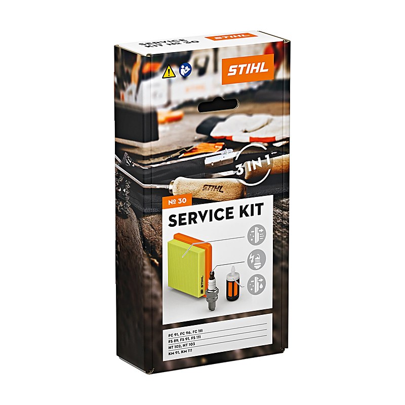 Stihl Service Kit für Kombi-Motoren, Freischneider, Hochentaster und Bohrgeräte, Passend für KM 91, KM 111, FS 89, FS 91, FS 111, HT 103