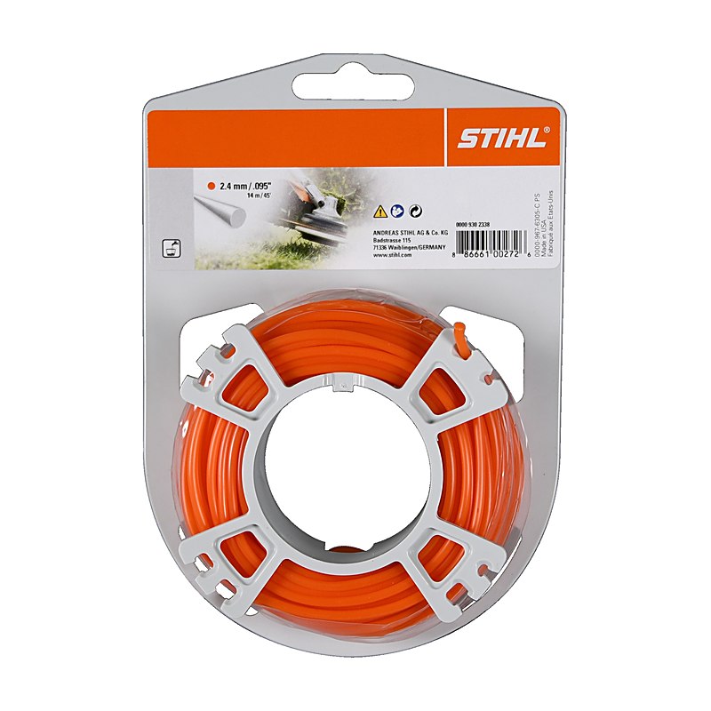 Stihl Mähfaden rund, orange 2,4 mm, orange, 41 m