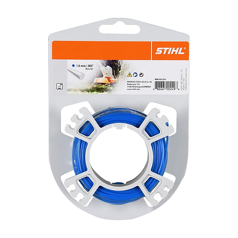 Stihl Mähfaden rund, blau 1,6 mm, blau