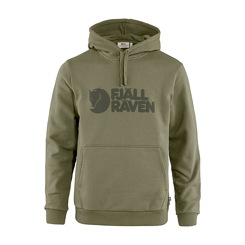 Fjällräven Hoodie Logo, light olive, Größe M