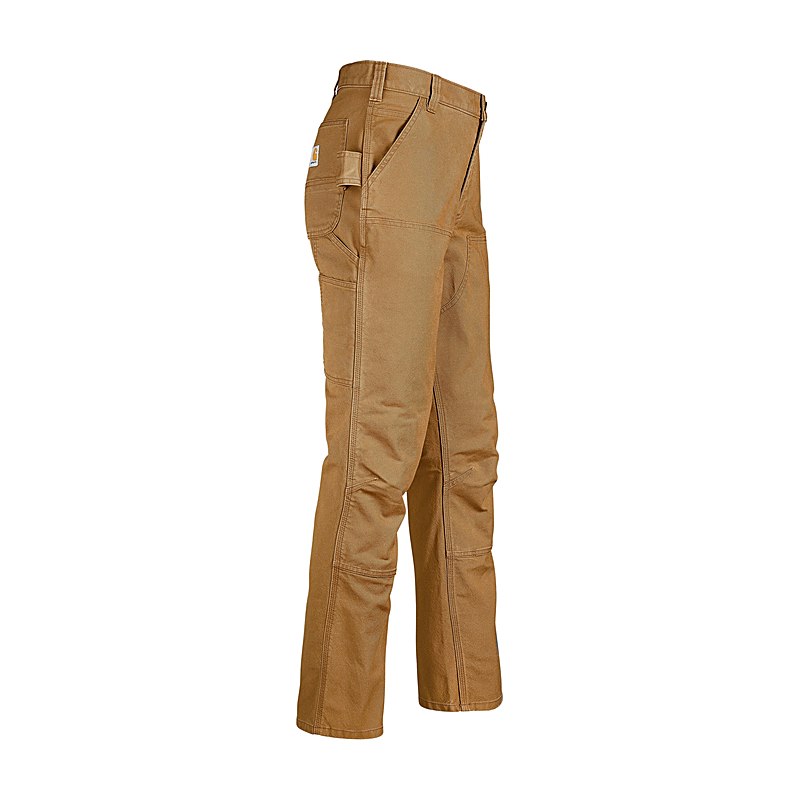 Carhartt Arbeitshose Duck Double Front Rugged Flex, carhartt brown, Größe W30/L32