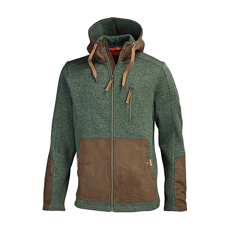 Tom Collins Strickfleecejacke, trachtengrün, Größe XXL