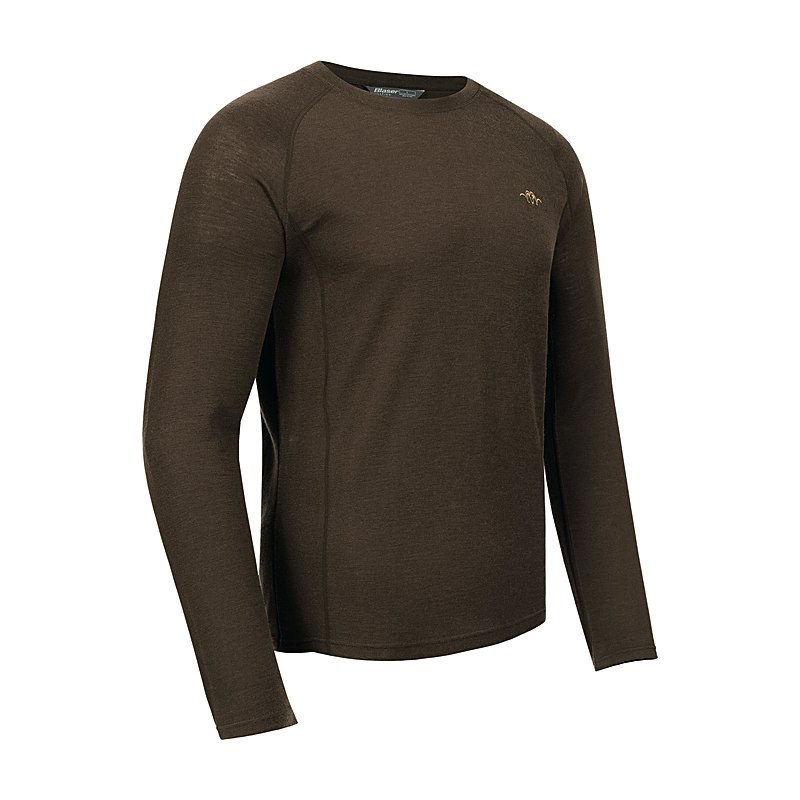 Blaser Langarmshirt Jonar, dunkelbraun, Größe XL