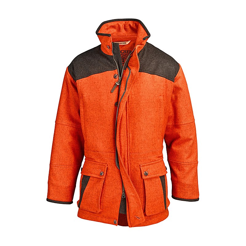 Rascher Lodenjacke Signal, orange, Größe 60