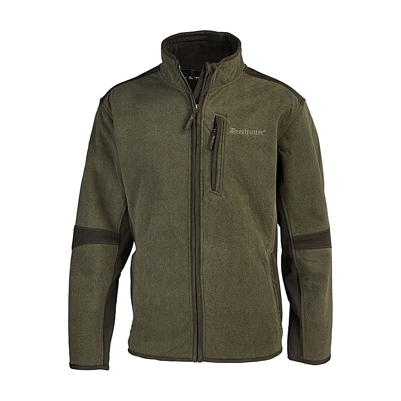 Deerhunter Herren-Fleecejacke Gamekeeper Bonded, graphite green melange, Größe XXL