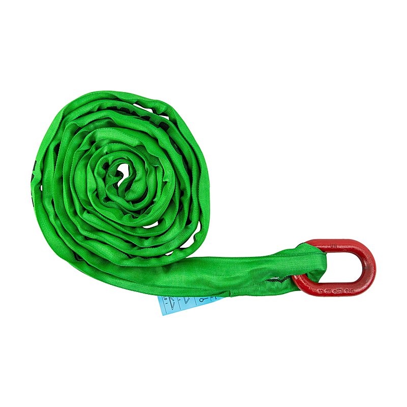 Polyester-Rundschlinge mit Stahlring, 2 t, 4 m, 2 m