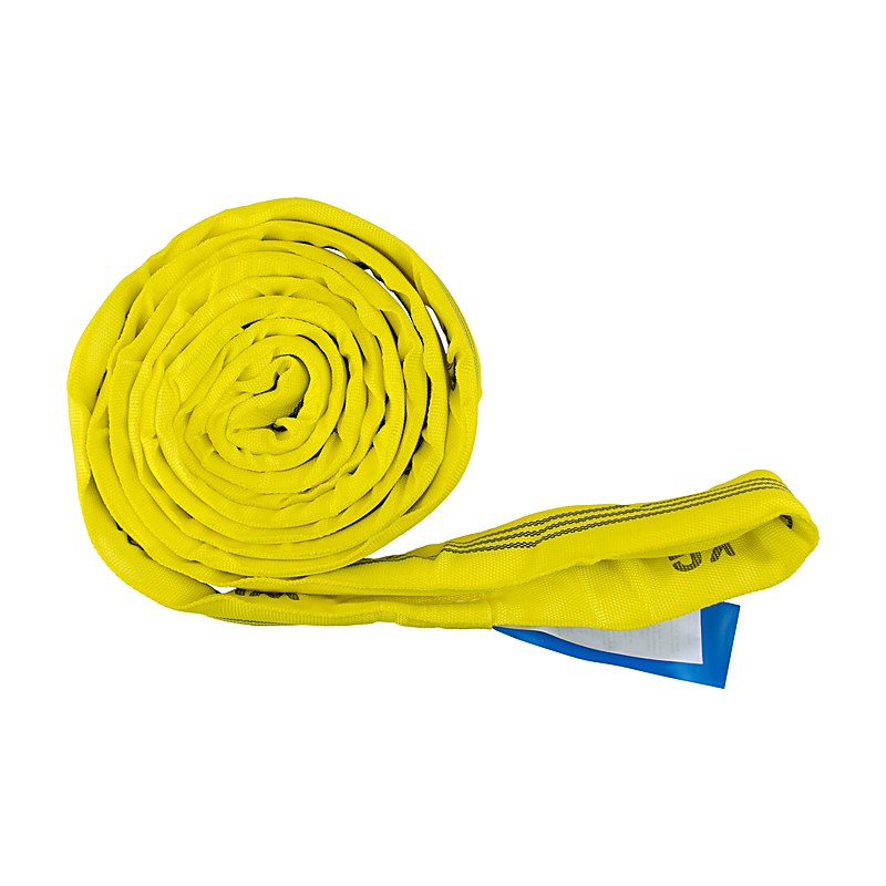 Polyester-Rundschlinge einlagig, 3 t, gelb, 4 m, 2 m