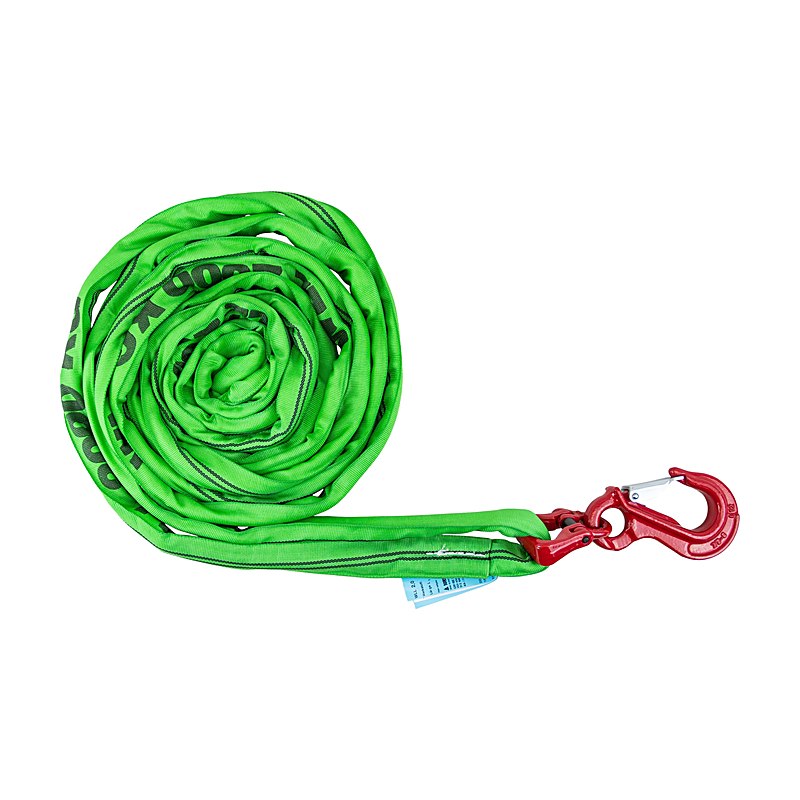 Polyester-Rundschlinge mit Sika-Haken, 2 t