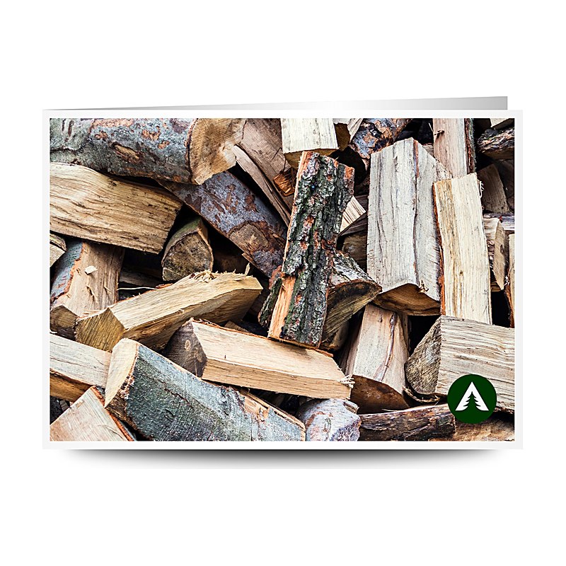Geschenkgutschein zum Drucken, Feuerholz