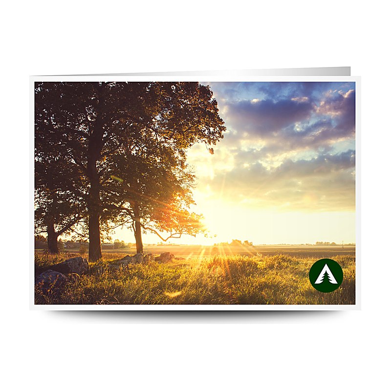 Geschenkgutschein zum Drucken, Sonnenuntergang