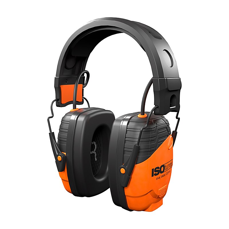 Isotunes Gehörschutz Link 2.0 EN 352 mit Kopfbügel, safety orange