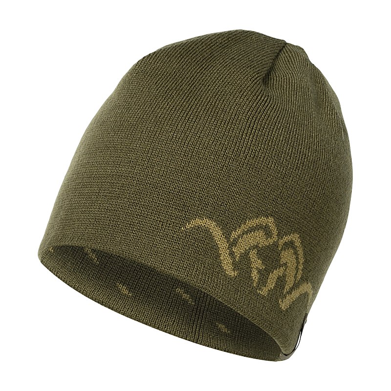 Blaser Wende-Strickmütze Argali, grün khaki, Größe one size