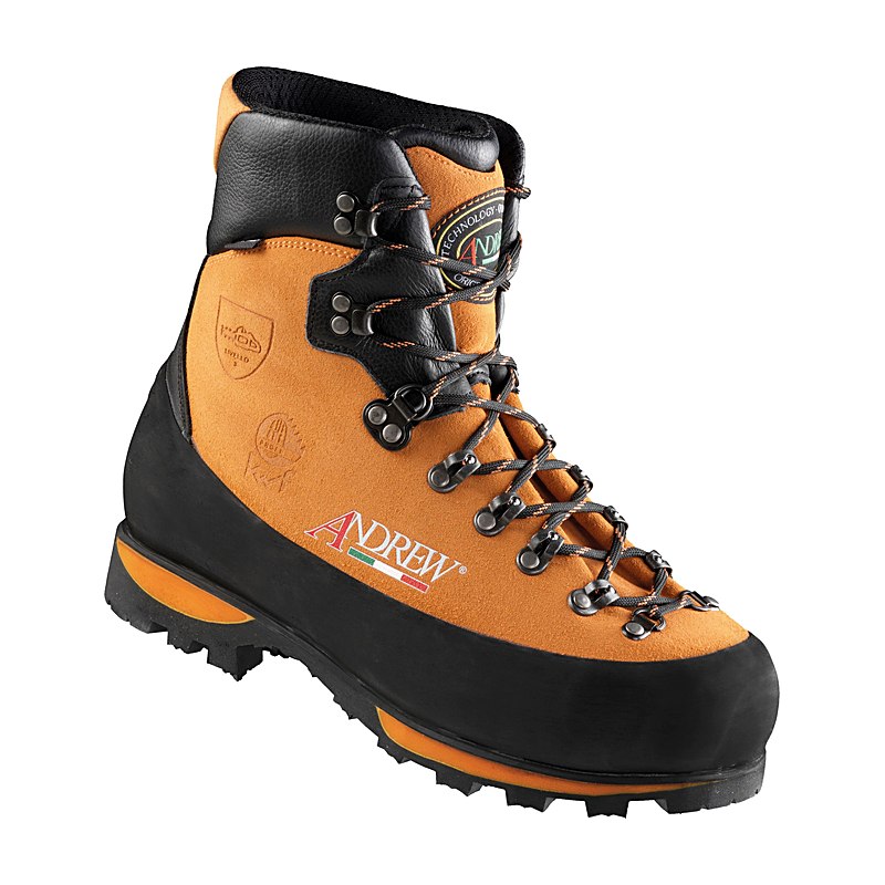 Andrew Schnittschutzstiefel Rozes Wood P S3, orange, Größe 43