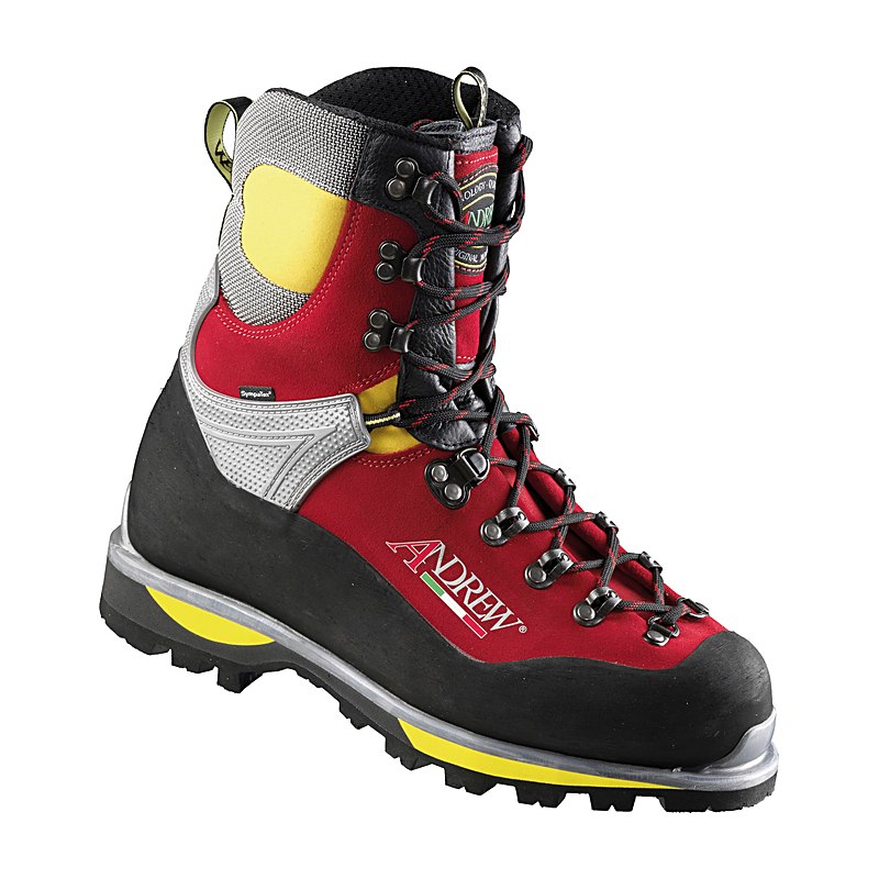 Andrew Schnittschutzstiefel Bionico Wood, rot, Größe 48