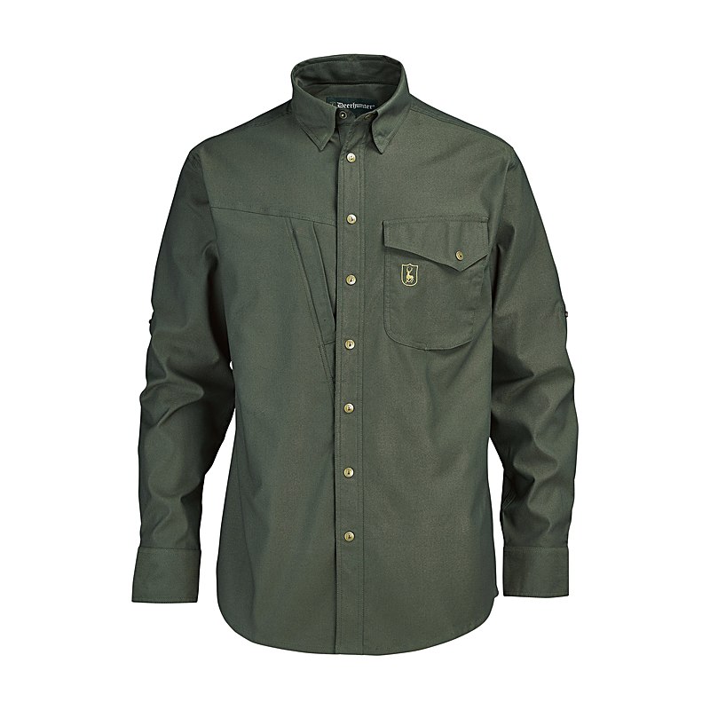 Deerhunter Langarmhemd Matobo, forest green, Größe 47/48
