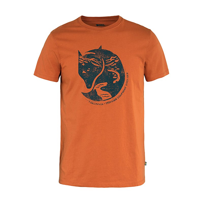 Fjällräven Herren-T-Shirt Arctic Fox, terracotta brown, Größe S