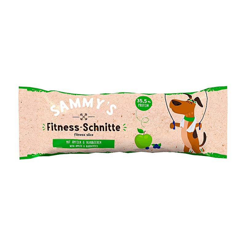 Sammy's Fitness-Schnitte, Mit Äpfeln und Blaubeeren
