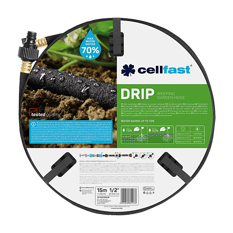 Cellfast Perlschlauch Drip, 15 m