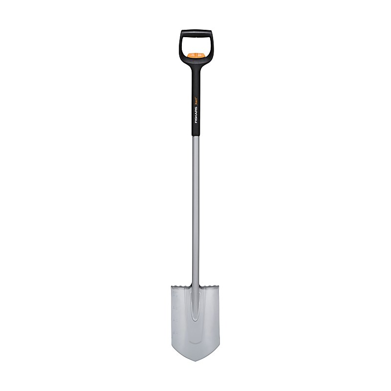 Fiskars Teleskop-Gärtnerspaten Xact, Ausführung spitz