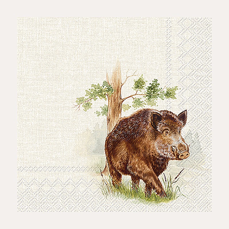 IHR Servietten Hunted Wild Boar